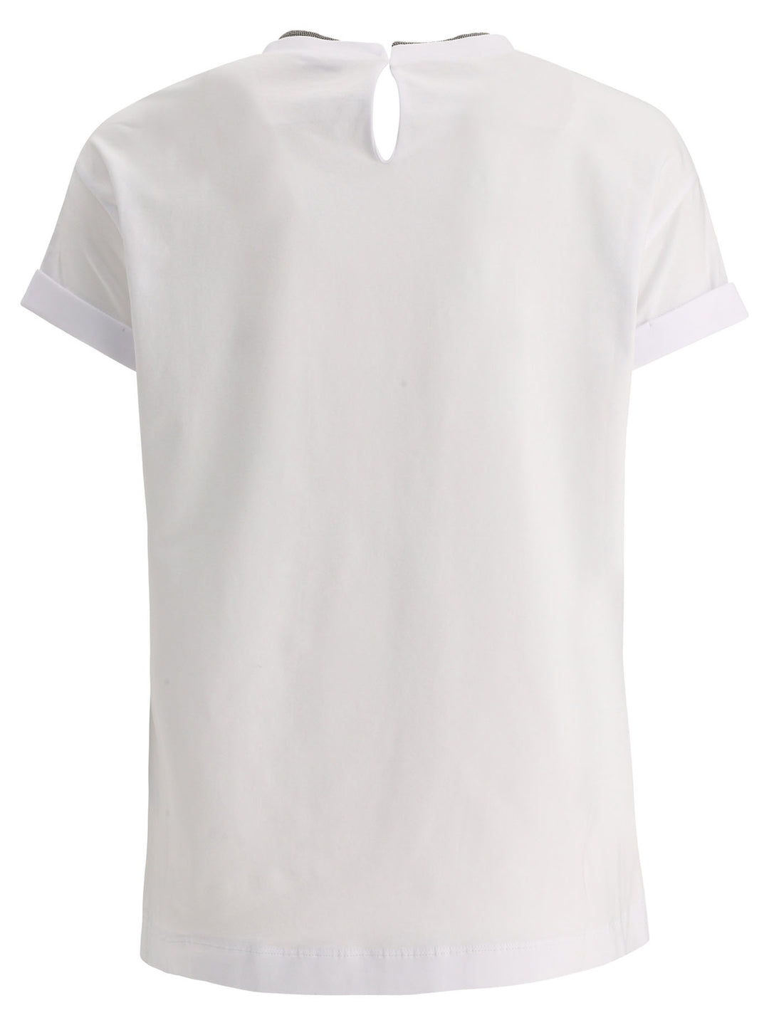 Brunello Cucinelli Cotton Jersey T-Shirt With Precious Faux Layering T-shirts - White | 75c20c89d45cd6fa0df9a0037abfd1bb6ab8c11d