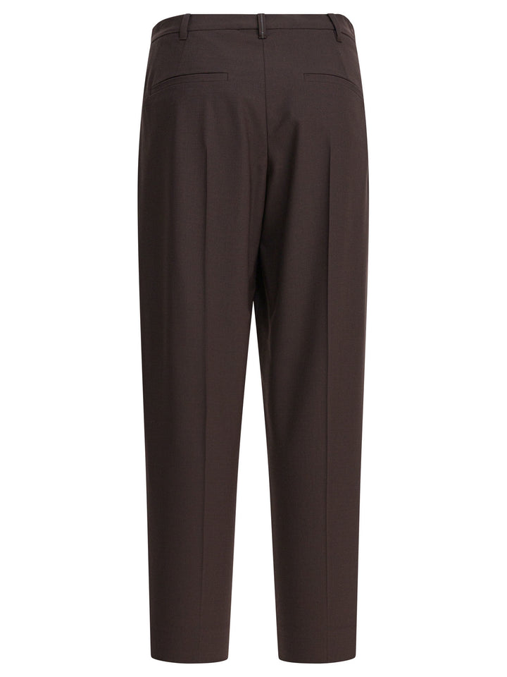 Brunello Cucinelli Slouchy Trousers - Brown | cbb8360beca02a1cc1c1a98823af0152883c3500