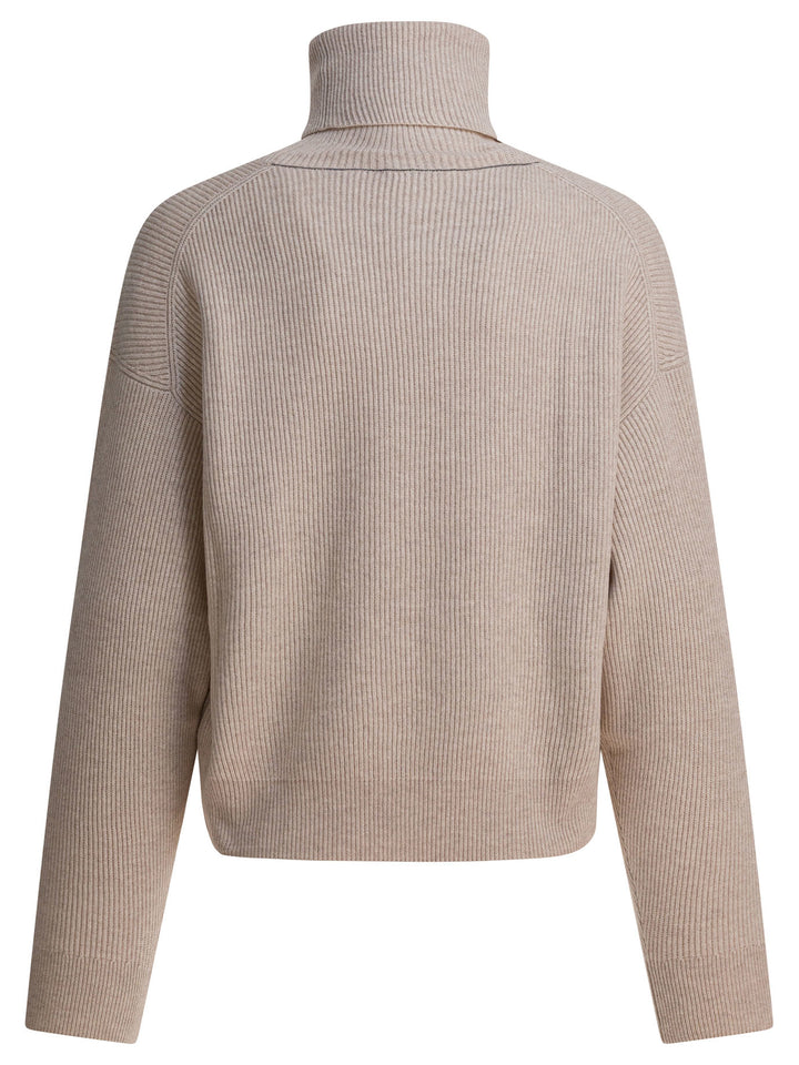Brunello Cucinelli Wool And Cashmere Sweater Knitwear - Beige | a200c988b75808a92ca341ee6ab71c1a48eadfd6