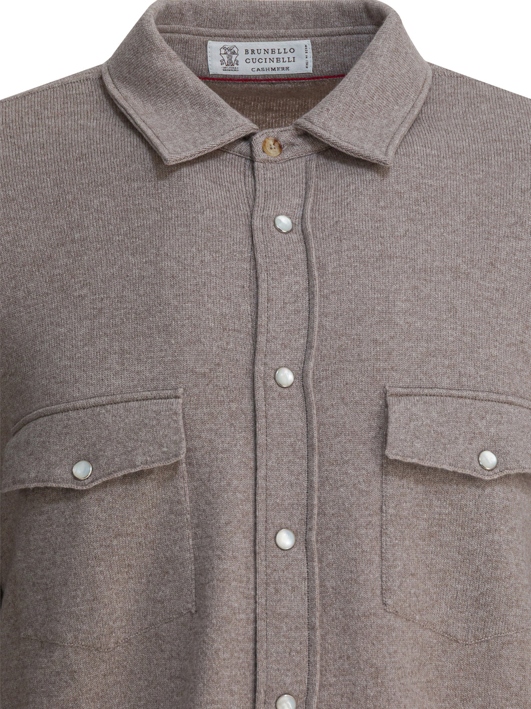 Brunello Cucinelli Cashmere Overshirt Jacket Jackets and Coats - Brown | 02df582a92259a680df207ed5ffafb7d4c862f7f