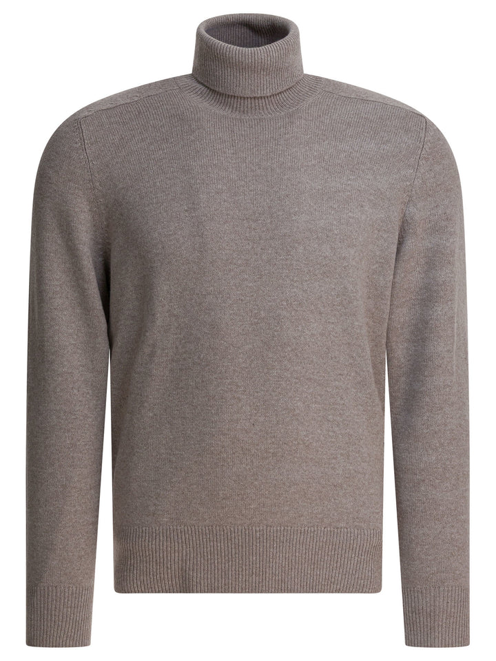 Brunello Cucinelli Cashmere Turtleneck Knitwear - Beige | 1300f6952e58b2827ffc91bc4db160c0b607e4a1
