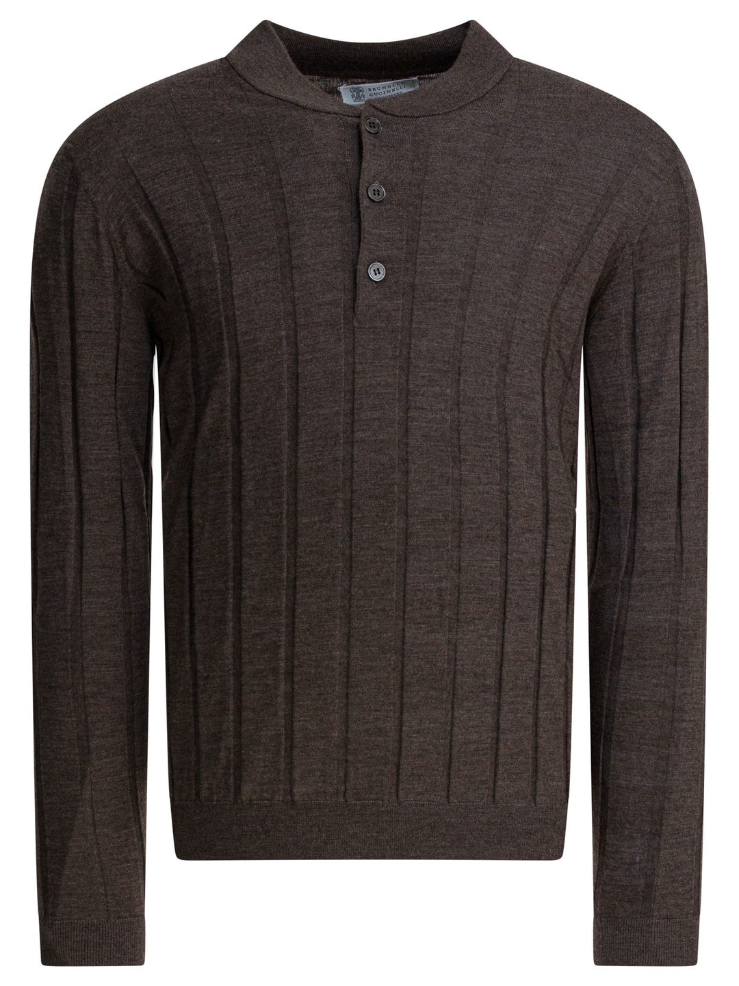 Brunello Cucinelli Wool And Cashmere Crewneck Sweater Knitwear - Brown | 99627a8a7396ad354a0b55cd852d7d865f731e36