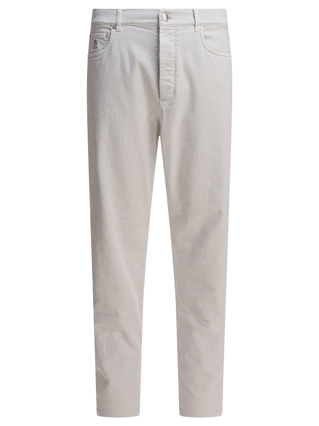 Brunello Cucinelli Straight-Leg Jeans - White | f1abb4f6dc7a447538241339f23fec63a7949761