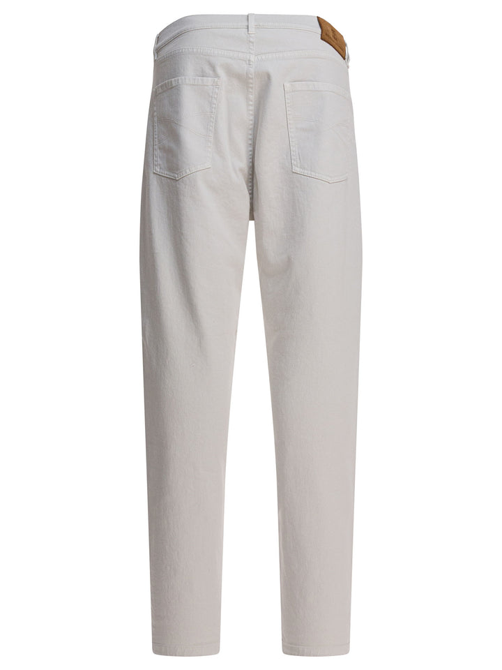 Brunello Cucinelli Straight-Leg Jeans - White | 4d5ab1d48d75bc4e37e2ec86c23a0c9f4be5255e