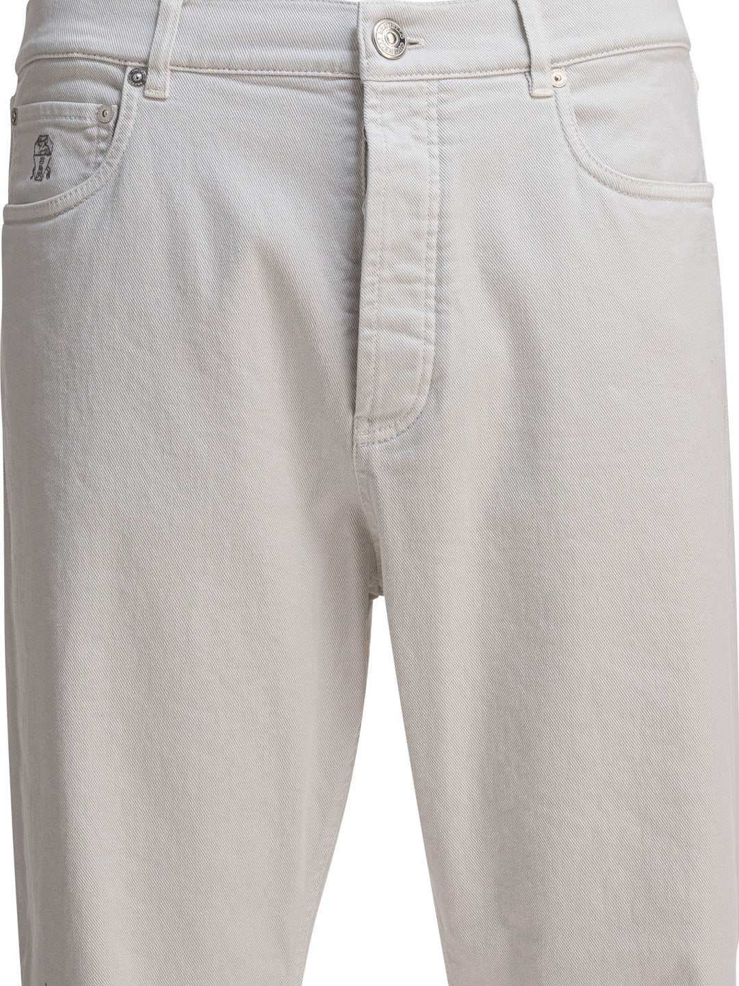 Brunello Cucinelli Straight-Leg Jeans - White | c95261387ec4a6060d09151039badc10c2bc4c17