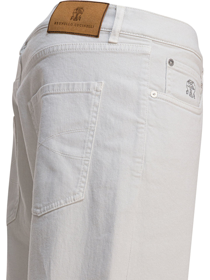 Brunello Cucinelli Straight-Leg Jeans - White | 9970bb29935c84a1dc61bc91023c7bd21640b5f3