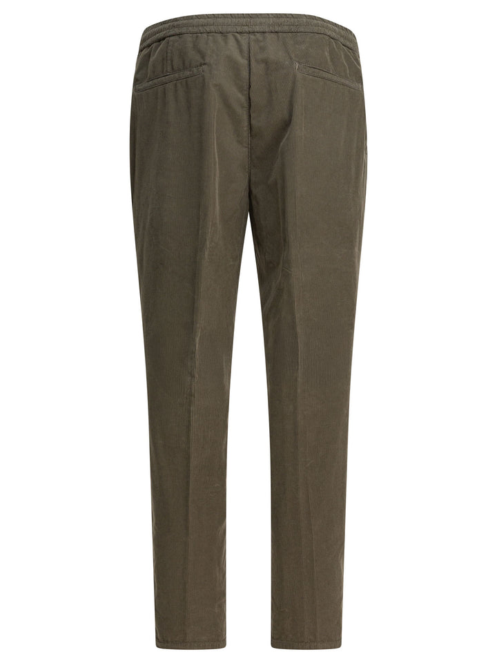 Brunello Cucinelli Leisure Fit Cotton Pants Trousers - Green | a10e9a7f2e842e3f35f19046069e42778ce4f43d