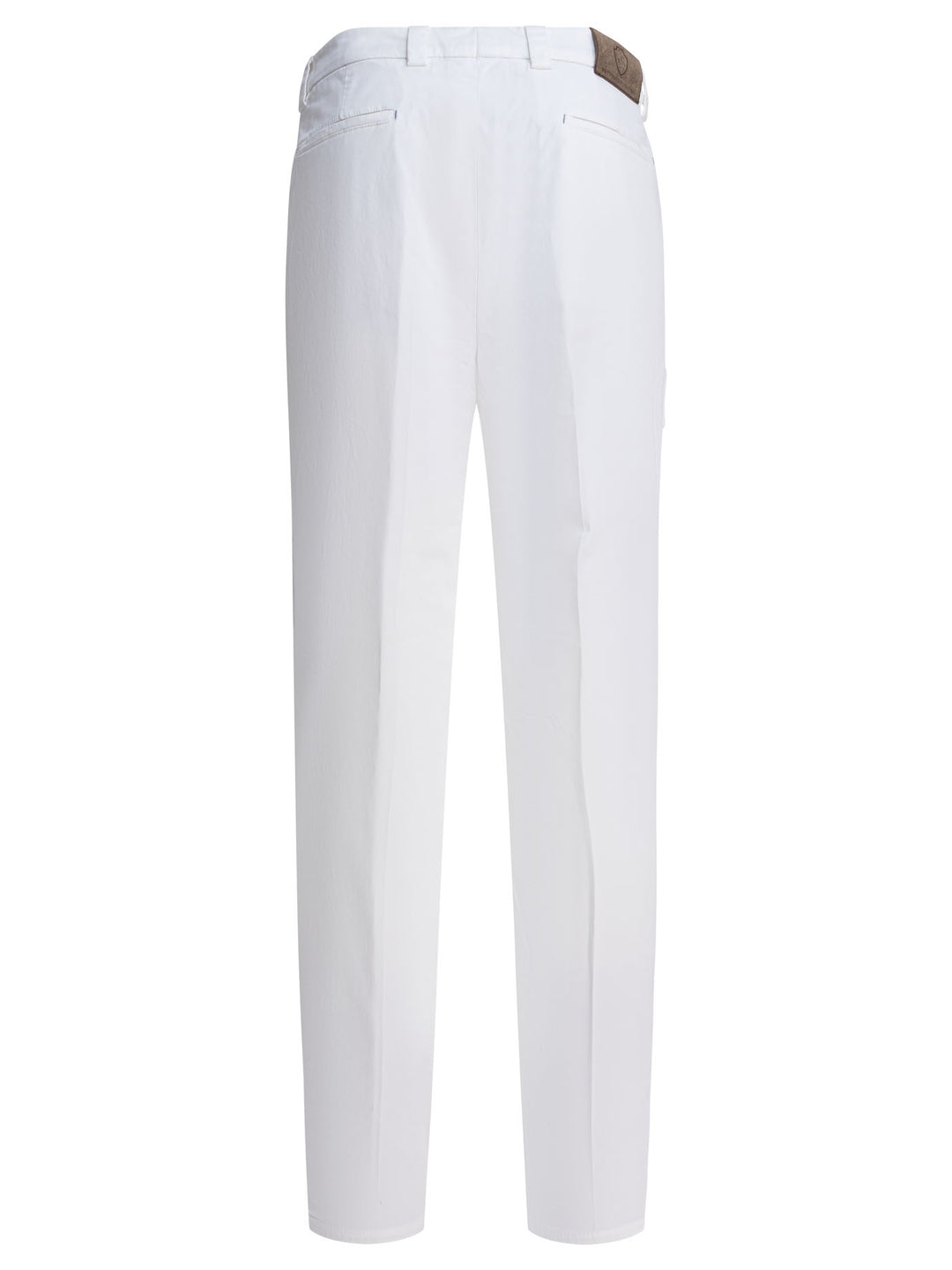 Brunello Cucinelli Cotton Gabardine Pants Trousers - White | 81d1f90bfcc3cda3df5d2cc2e0e7f36a1e9d828b