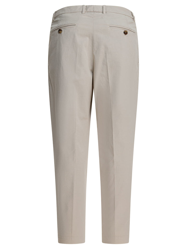 Brunello Cucinelli Cotton Chino Pants Trousers - Beige | 46cf12359b336f7054227383e8119d687df3b00a