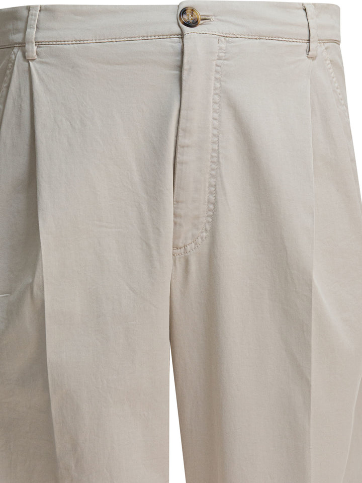 Brunello Cucinelli Cotton Chino Pants Trousers - Beige | 193a9c599f65302effaa77ff2678f47e6ab9c686