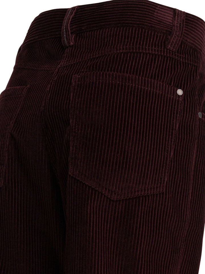 Brunello Cucinelli Five-Pocket Corduroy Pants Trousers - Bordeaux | f128d7056f7c51b85e7f704e89bb3628adb48d33