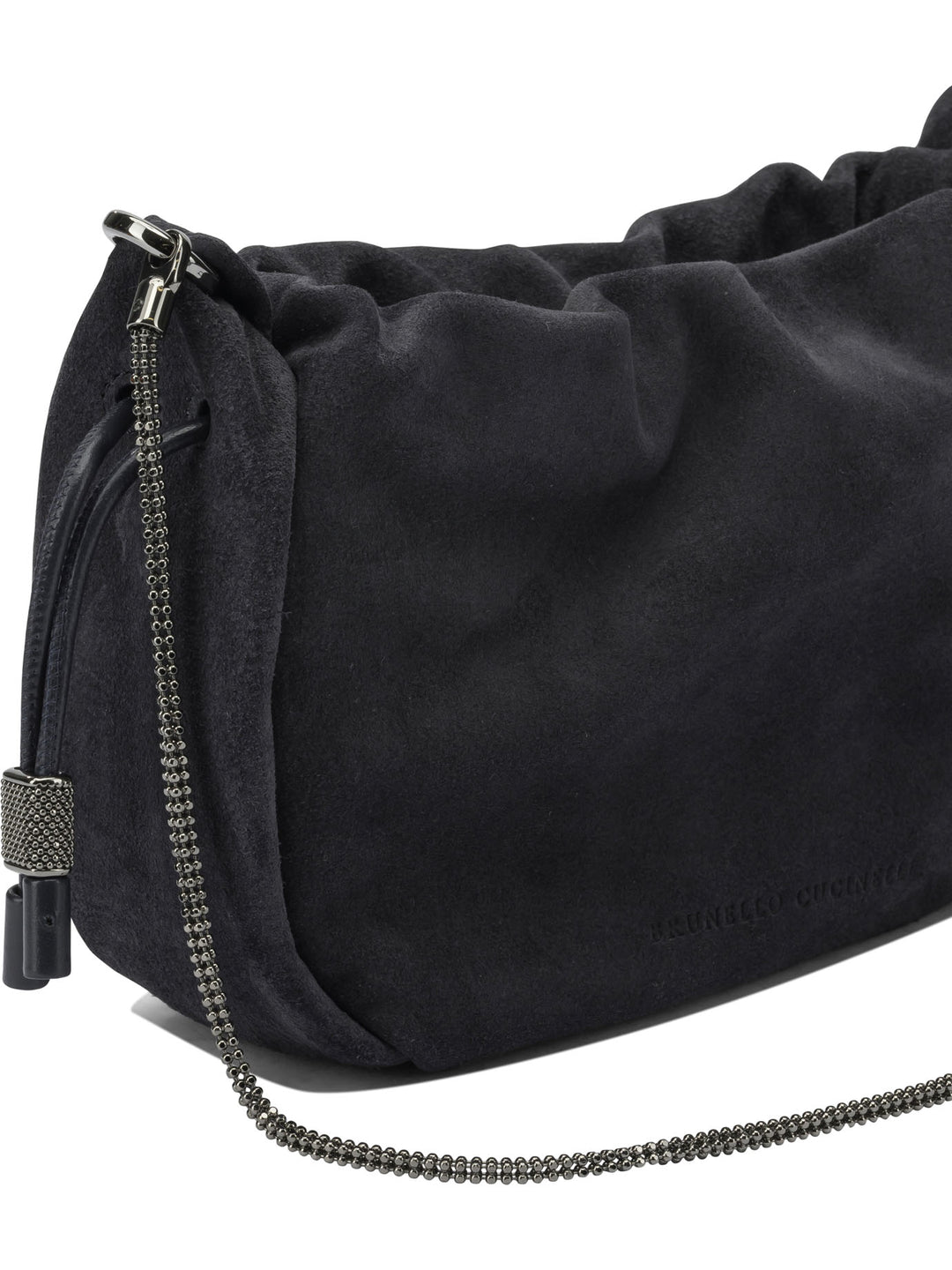 Brunello Cucinelli Bucket Mellow Crossbody Bags - Blue | ec8df059e0b890e6a85dca137fb8ae26e89cc9cb