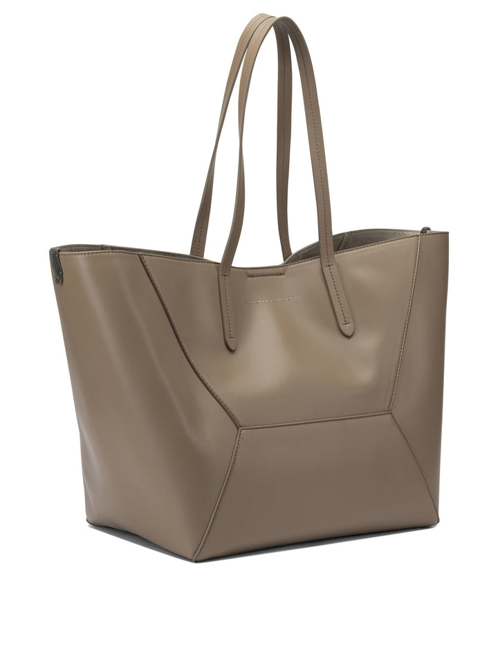 Brunello Cucinelli Bc Duo" Shoulder Bag Shoulder Bags - Brown | 6e60011ffbced271c1d8d56331c855c66c2b38e7