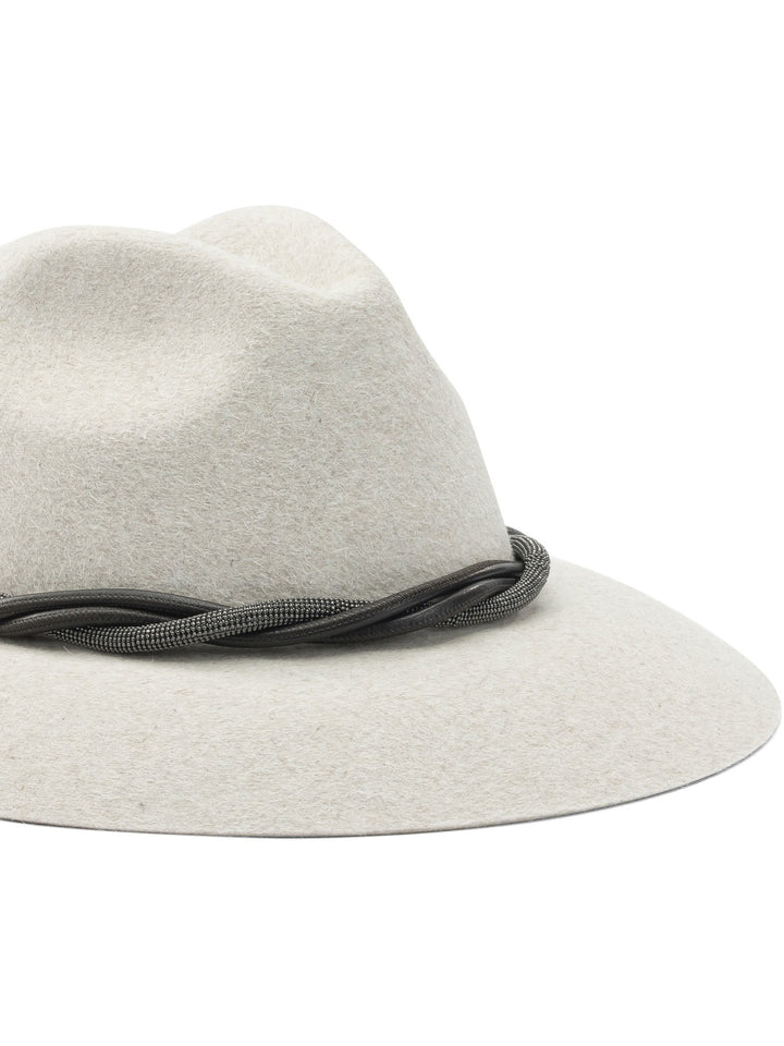 Brunello Cucinelli Felt Fedora Hat Hats - White | 7fb7e21b5128aa0ab90c2e95f245f524f401be82