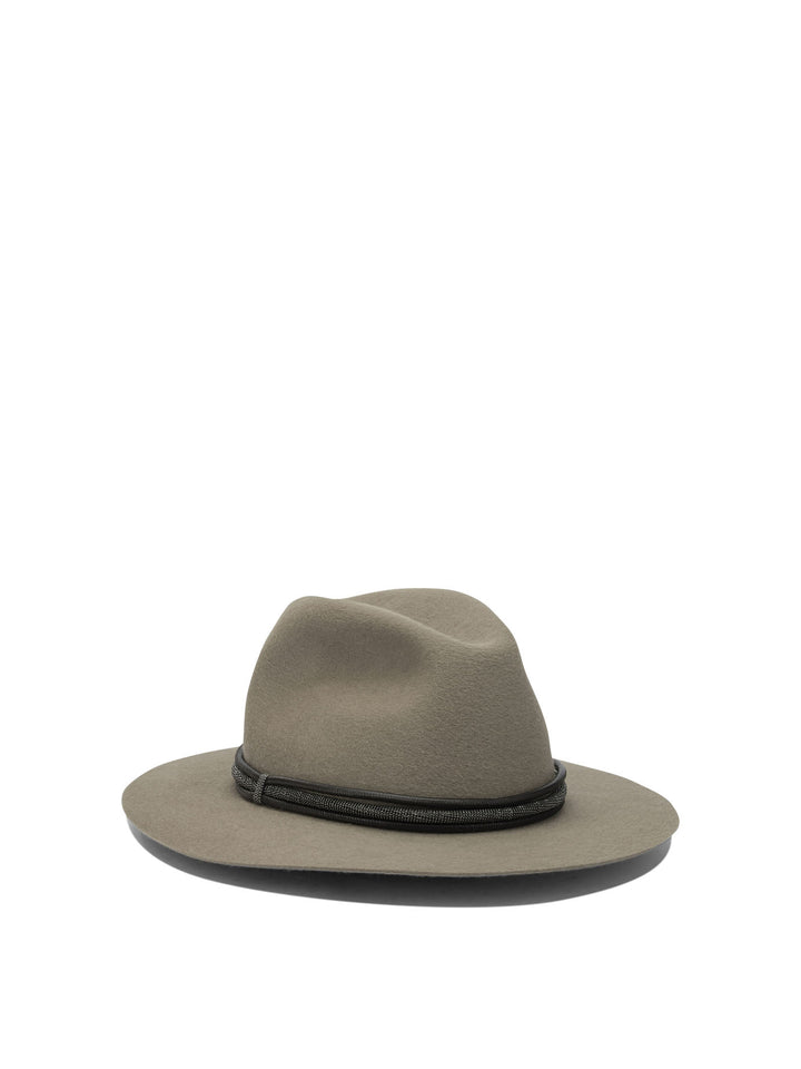 Brunello Cucinelli Wool Hat Hats - Beige | ecf791de21ab1ce7cfaf4b804c67ed0b3936f329