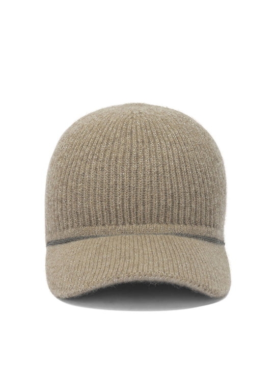 Cashmere Trucker Hat Hats Beige