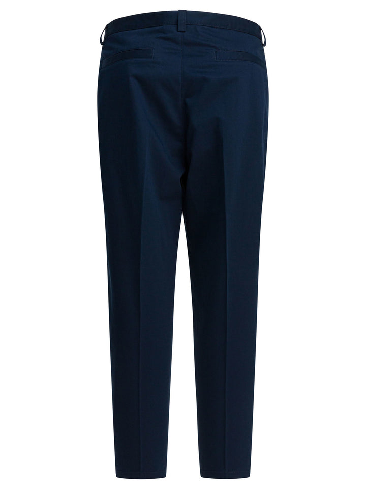 Brunello Cucinelli Tapered Pants Trousers - Blue | e3a14db1238d6c41d54823566007e986a7257fe3