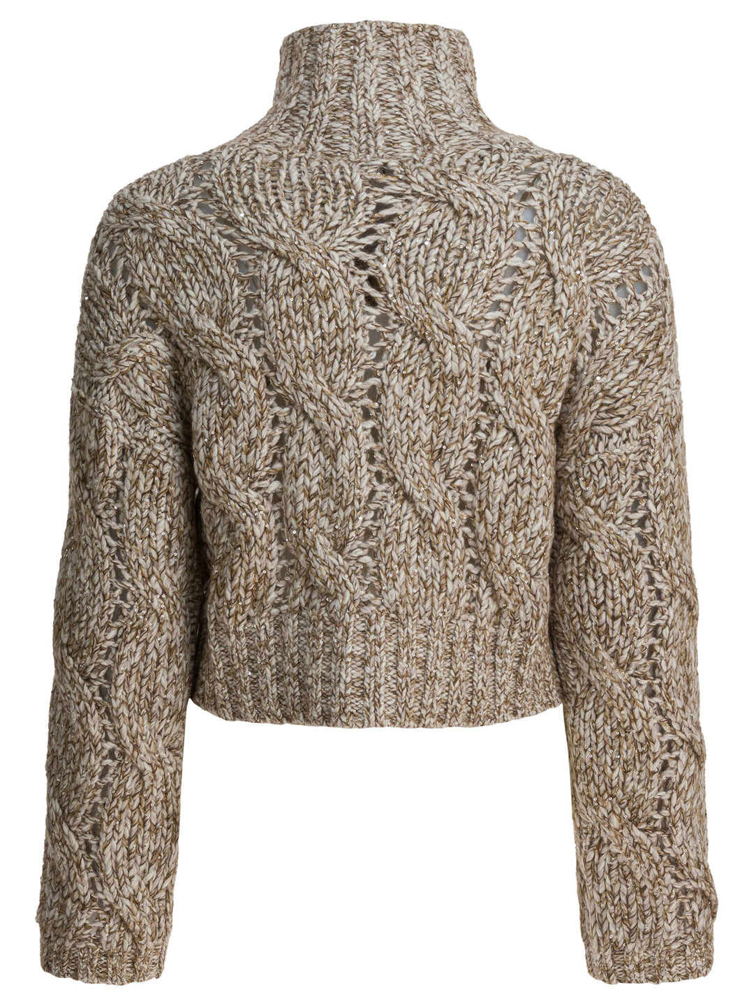 Brunello Cucinelli Dazzling Chiné Knitwear - Beige | 55de98205c4af060b02c4a4c1e0f4f3c6ff2d752