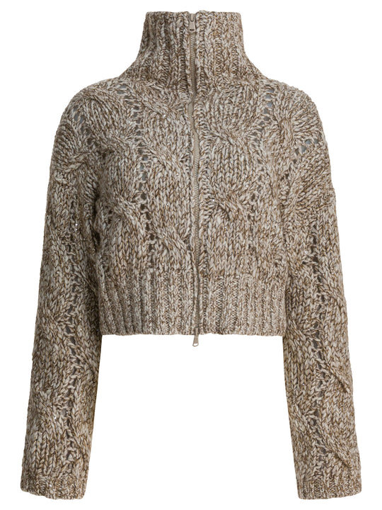 Dazzling Chiné Knitwear Beige