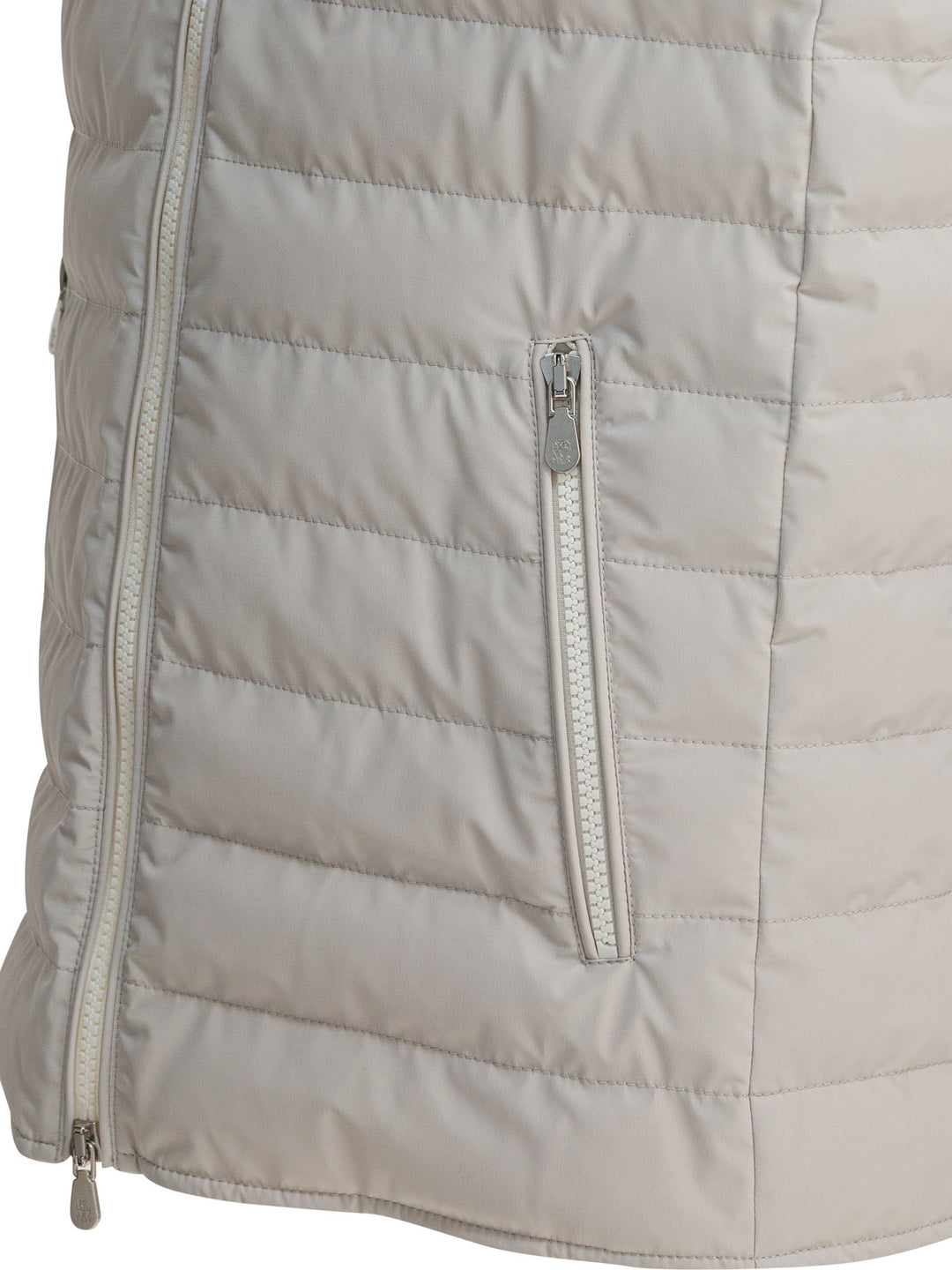 Brunello Cucinelli Sleeveless Taffeta Jacket Jackets and Coats - Beige | 7a79600eb852d884ce71791015434a1929d46305