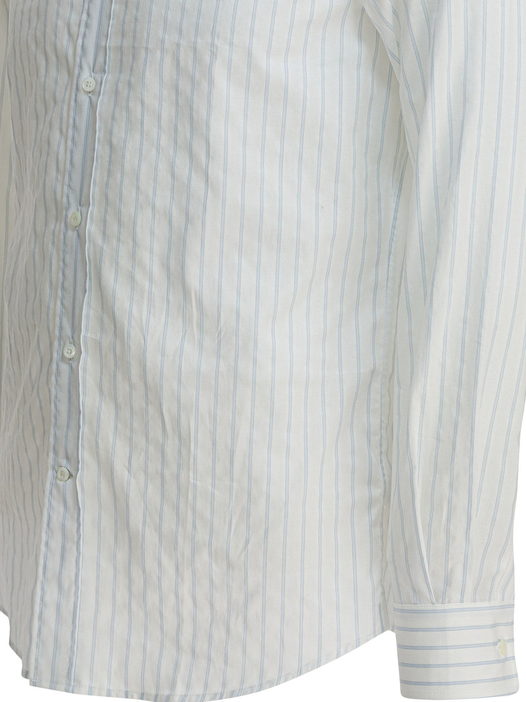 Brunello Cucinelli Cotton Striped Shirt Shirts - White | ebe2c53f59488a31c92e416a08af6bd1c0b84142