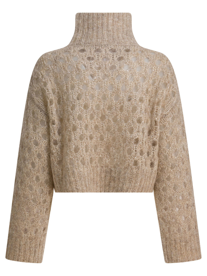Brunello Cucinelli Dazzling Net Knitwear - Beige | b8ec6569008ecb8437488ffd0c39670d7140216c