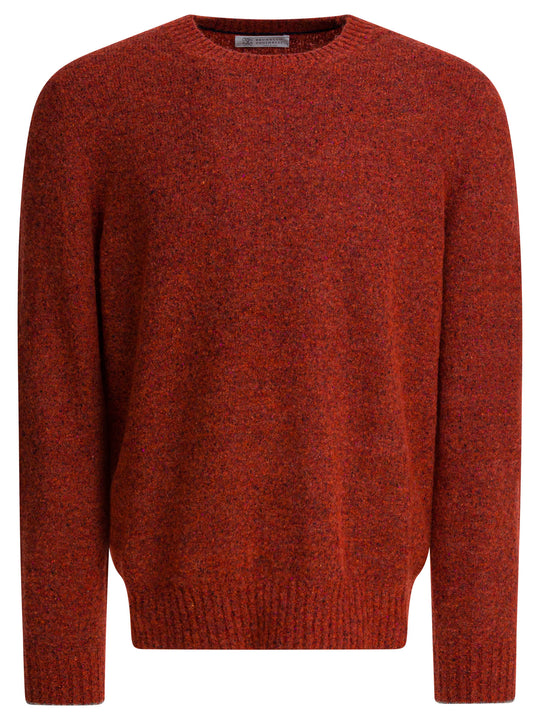 Wool And Cashmere Crewneck Sweater Knitwear Red