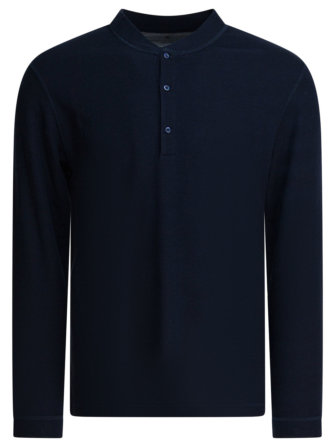 Brunello Cucinelli Cotton And Silk Henley T-Shirt T-shirts - Blue | 3eedb6b5b96be56603a2c13c8713062add365105