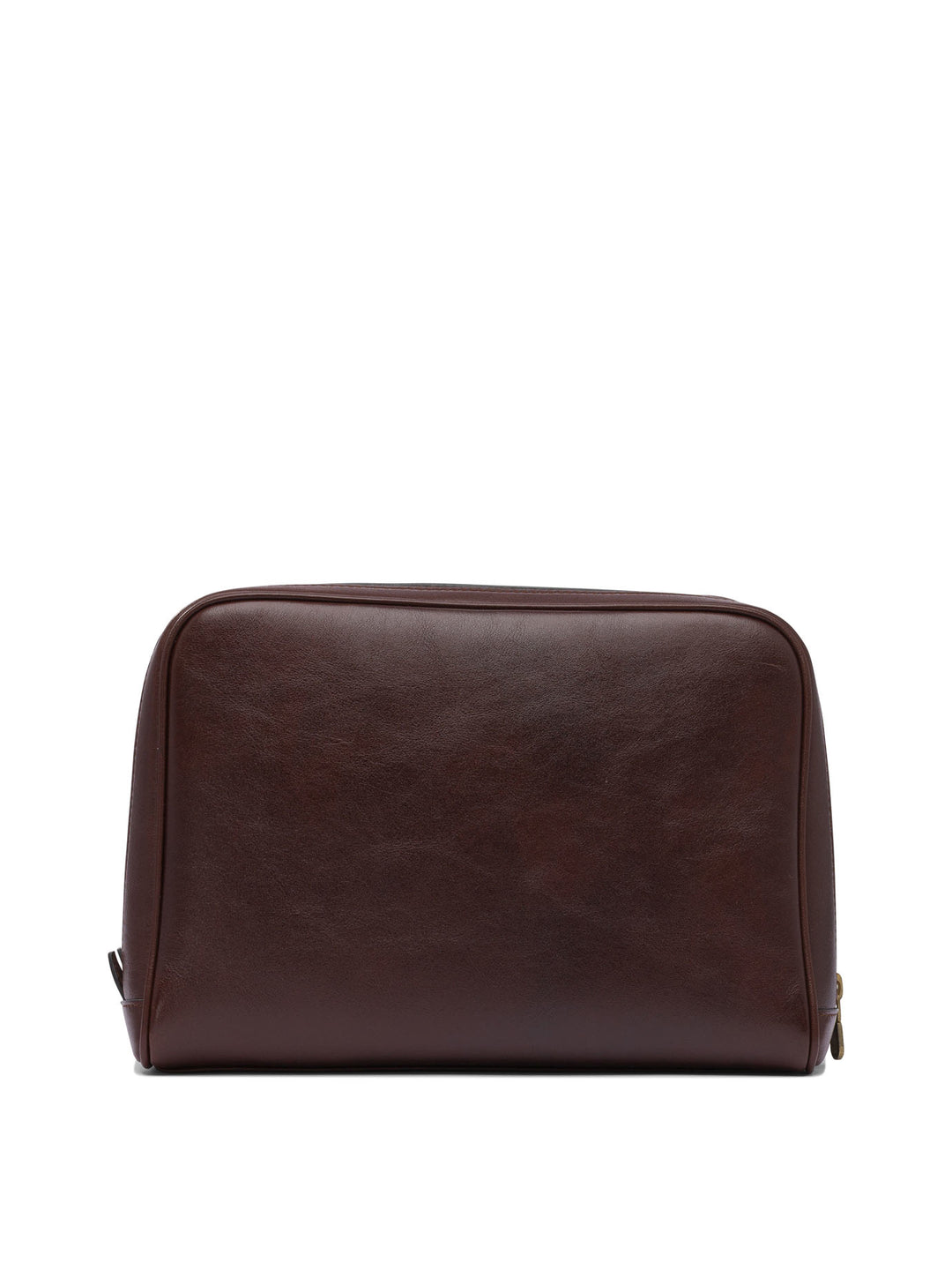 Brunello Cucinelli Leather  Bag Pouch - Brown | 7875428e6b49a71f2a11adc4a5c8214461ec382d