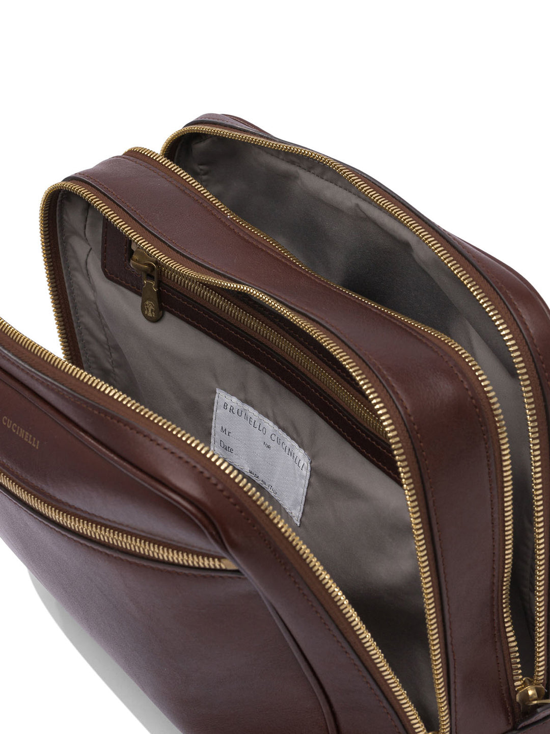 Brunello Cucinelli Leather  Bag Pouch - Brown | 4ed32b2d1a49e87d5c1a0a10c38a28694a0c776c