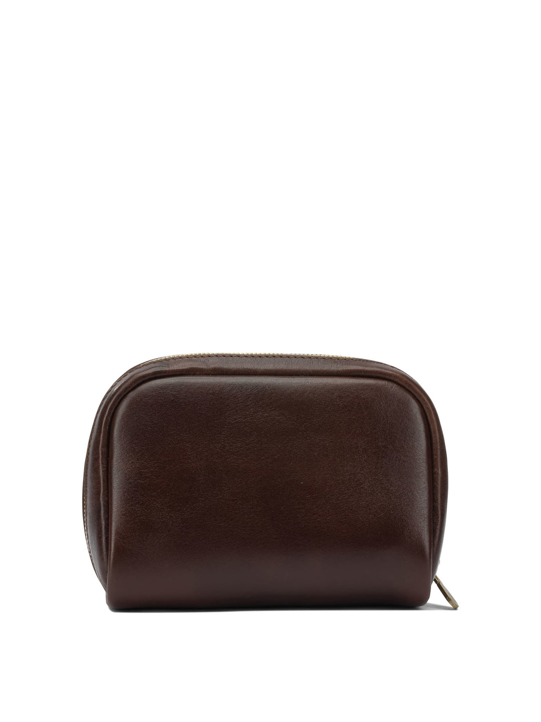 Brunello Cucinelli Leather Beauty Case Pouch - Brown | ba8324583e032d4892f32bc22f75ec8f7ea1c130