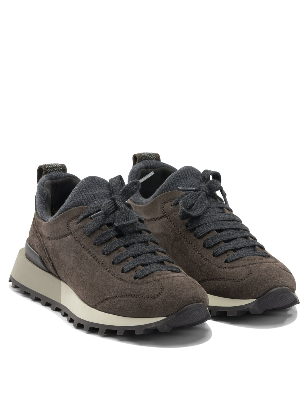 Brunello Cucinelli Suede Sneaker Sneakers & Slip-On - Black | c89a1bcf89159dece381c09d1009cb186224307d