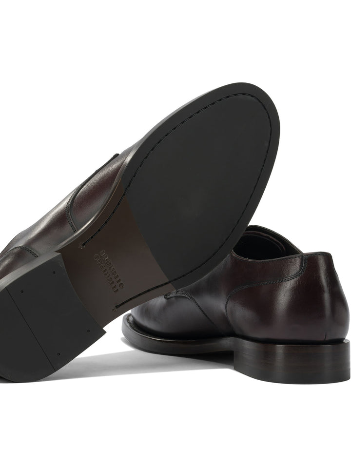 Brunello Cucinelli Leather Derby Lace-Up shoes - Brown | c3da3b8e825dda2d0edbb26adc048286a7a60da8