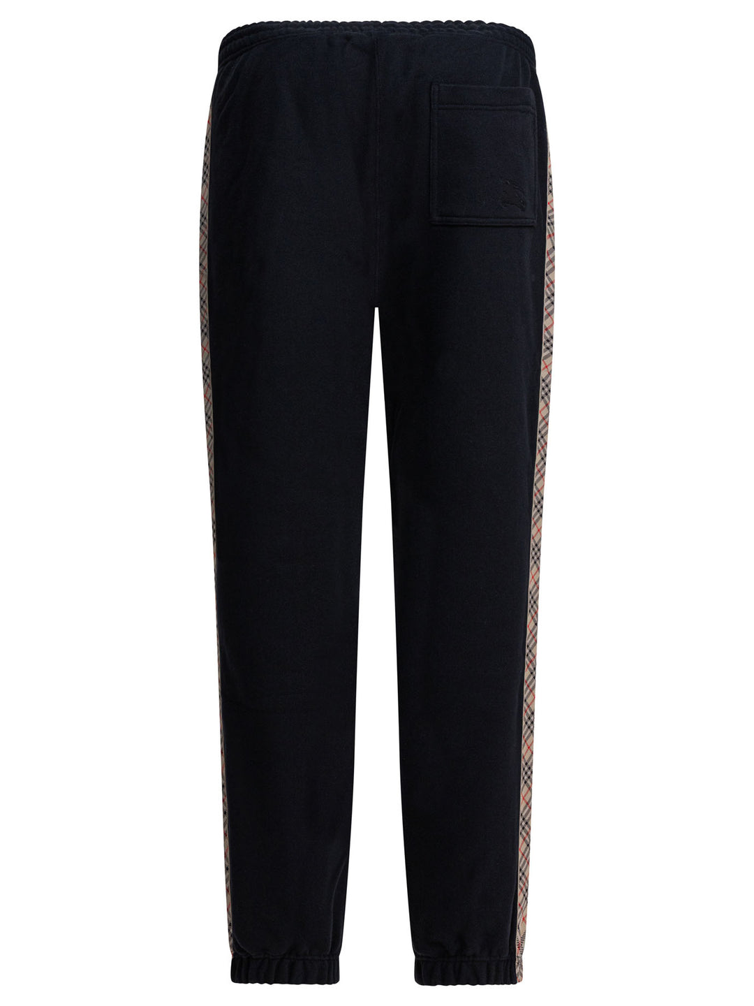 Burberry With Check Trim Trousers - Black | 4d4322a3fbf12173730167ecc59b3b53e3ca94b7