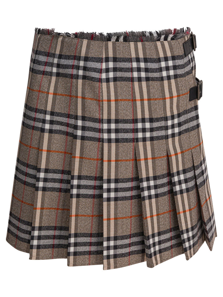 Burberry Check Skirts - Beige | d83a4461825b6781d3b54ea13a377639ab0c64fe