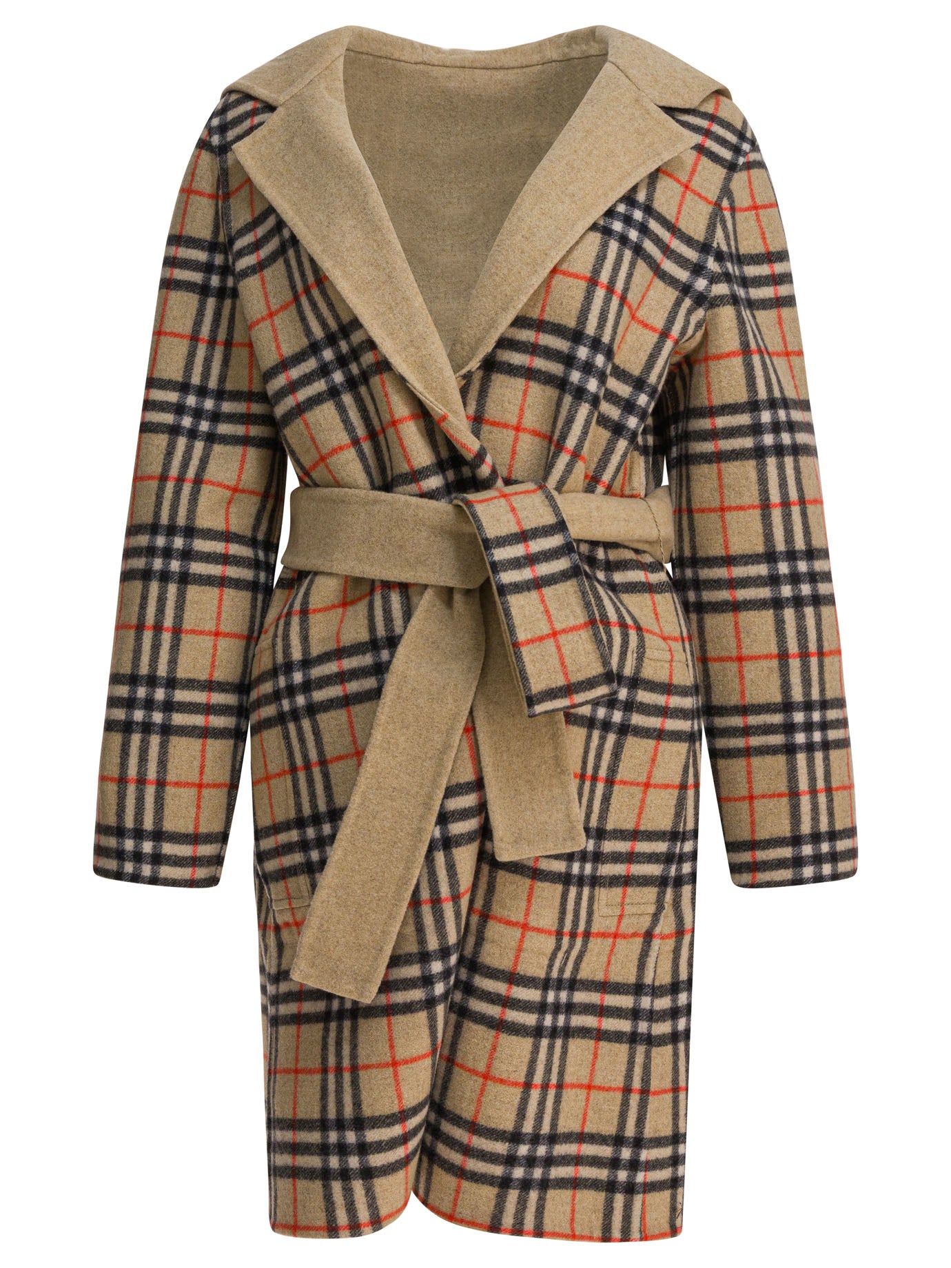 Burberry Reversible Wool Coat Jackets And Coats Beige | Wanan Luxury