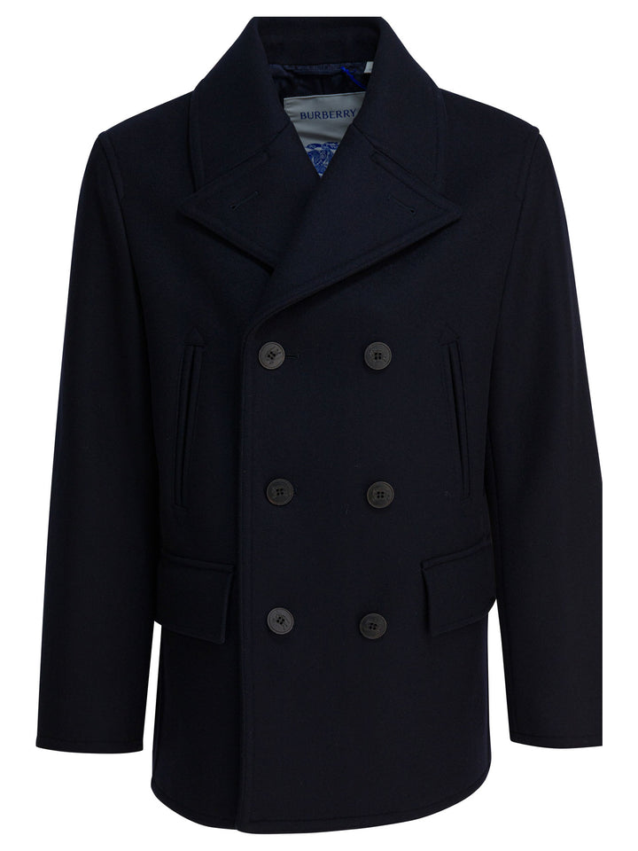 Burberry Wool Coat Jackets and Coats - Blue | 1b0024ab3c2acea7accdbf7eb522066272893831