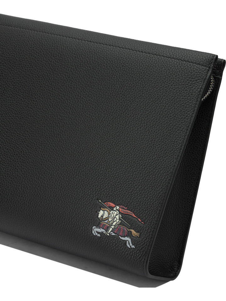 Burberry Leather Clutch Bag With Ekd Pouch - Black | 29974cd85704a570145610c02cbc502b064f8f0a