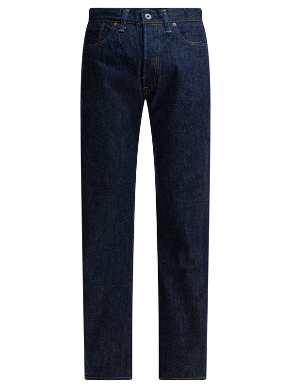 Jeans de Pierna Recta Azul