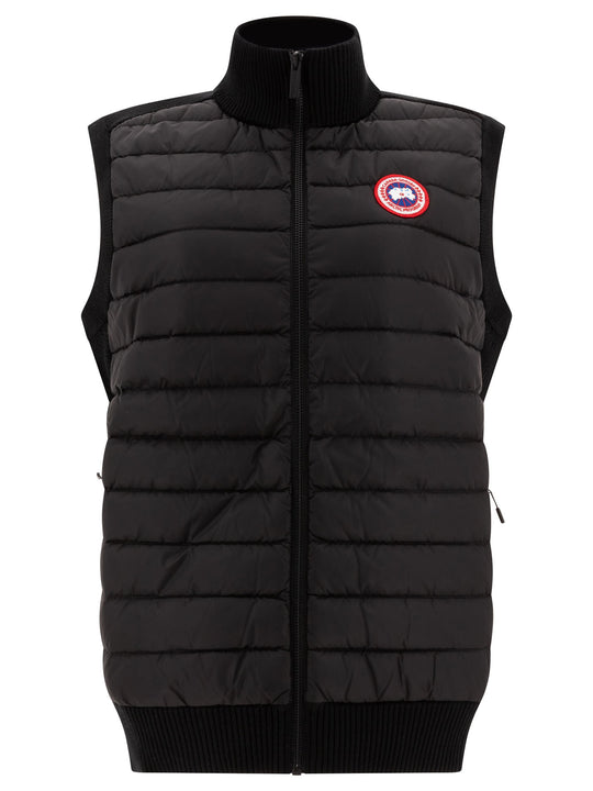 Hybridge Knit Sleeveless Jacket Jackets And Coats Black