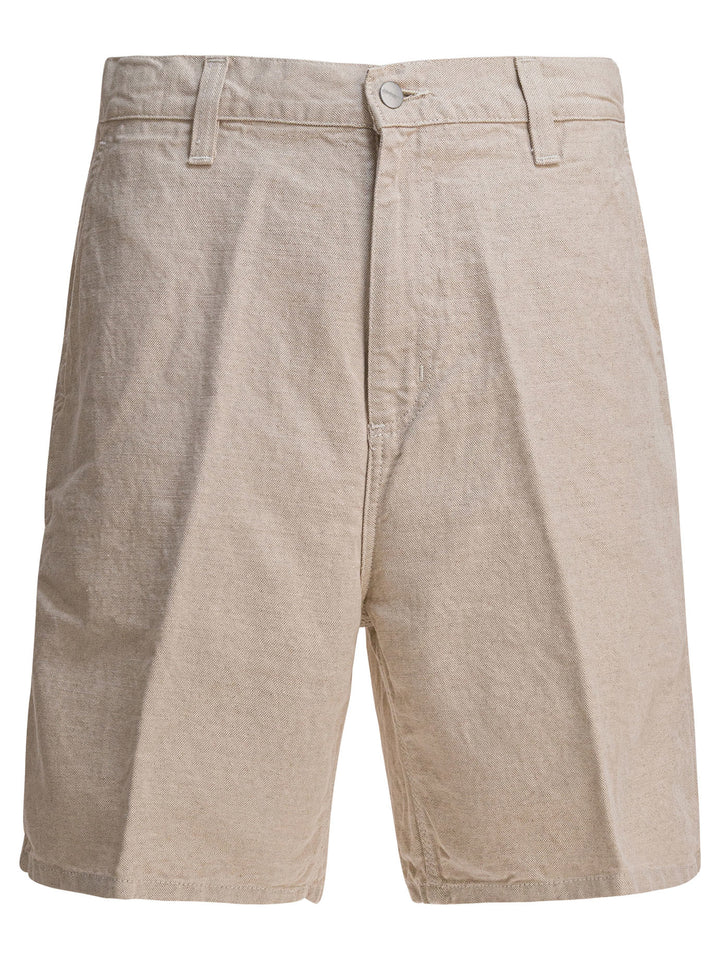 Carhartt Wip Walter Single Knee Shorts - Beige | 70dd22161c3126a28c8b5d506736e34ffde458dc