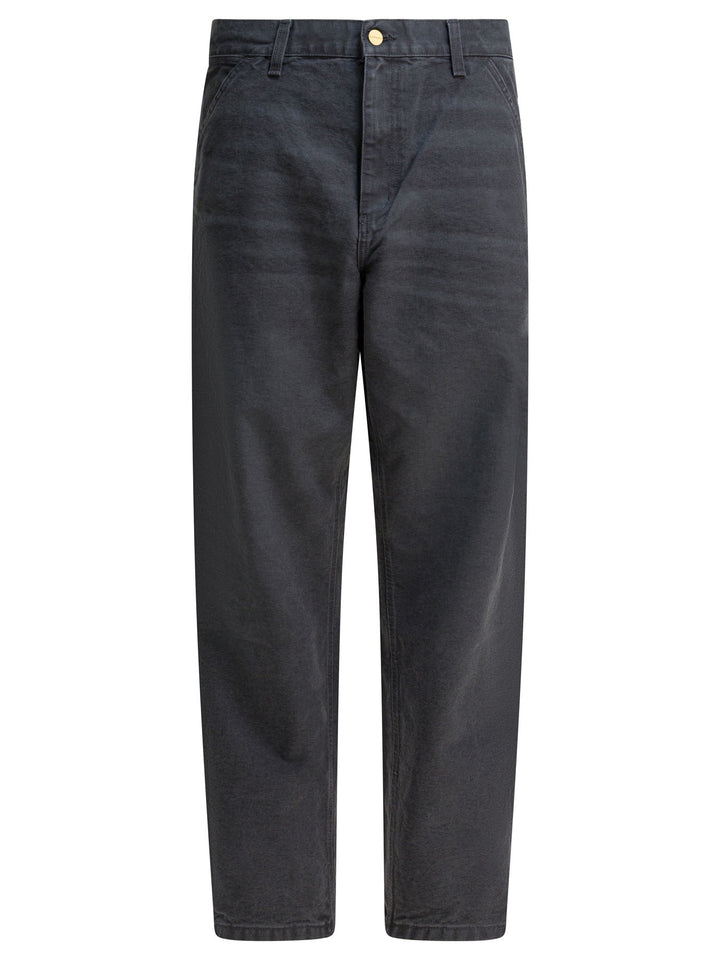 Carhartt Wip Single Knee Trousers - Grey | 43a3495f01e2637c36da2ee40e1d900c5db7e707