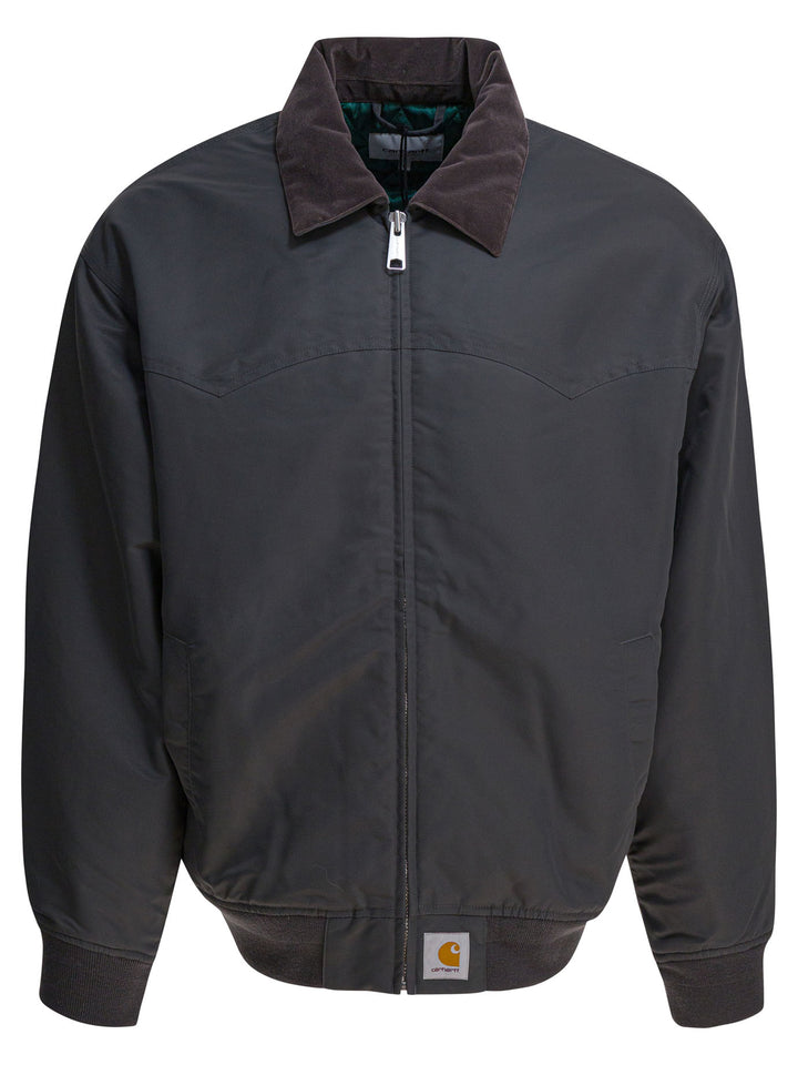 Carhartt Wip Santa Fe Alumni Jackets and Coats - Grey | abcffc5664d93b27742e43a57d60d2f1218dcee4