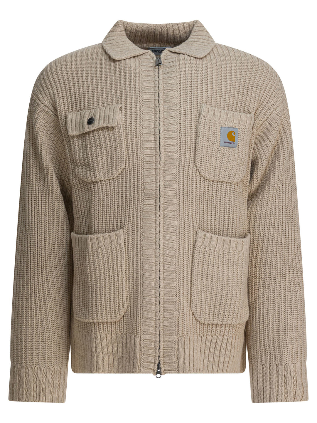 Carhartt Wip Chore Knit Jackets and Coats - Beige | 13fe7820c9f4bc643bb00be11c0cd481a6e00797