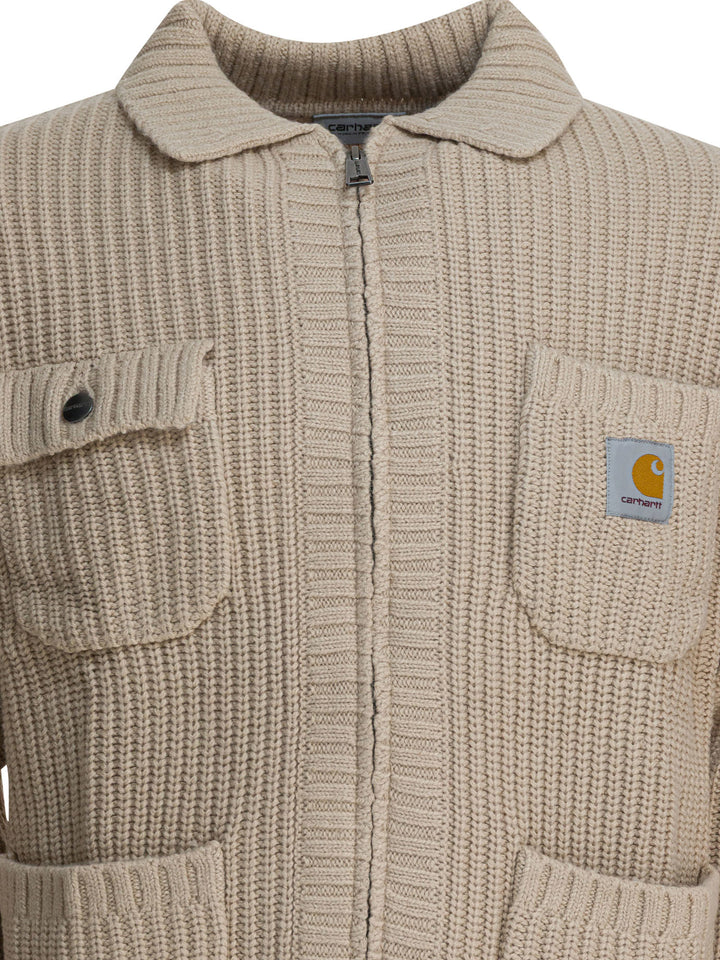 Carhartt Wip Chore Knit Jackets and Coats - Beige | 8b0030032e981c13afce8ea3ab13c29e25e6bc72