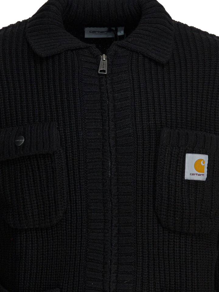 Carhartt Wip Chore Knit Jackets and Coats - Black | 838ca4ea11e2f57f6ee4e058acc03143f809e3b1
