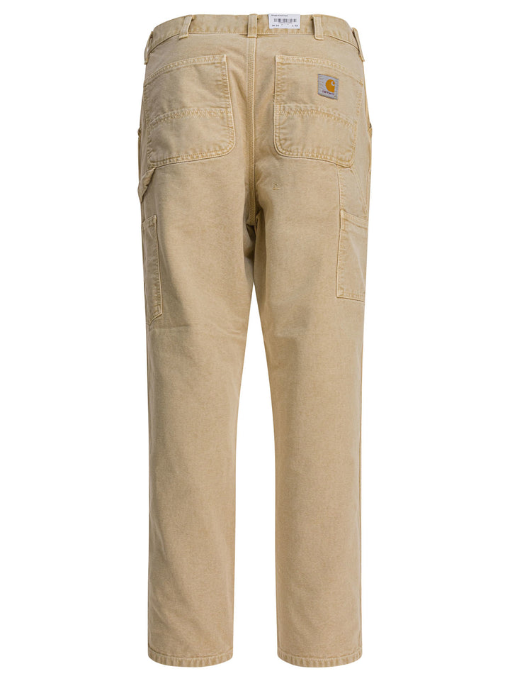 Carhartt Wip Single Knee Trousers - Beige | 454949a44c89302024be5ca172faec8a58015365