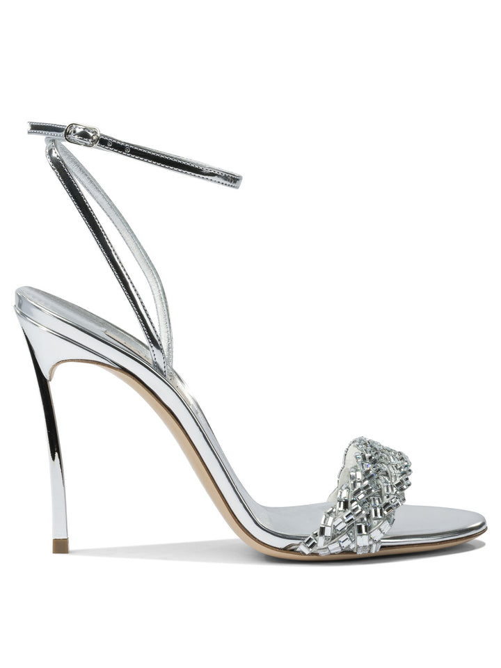 Casadei Interstellar Sandals - Silver | 027c27155ae046701d25bb043d80ce2e4b1dabe0