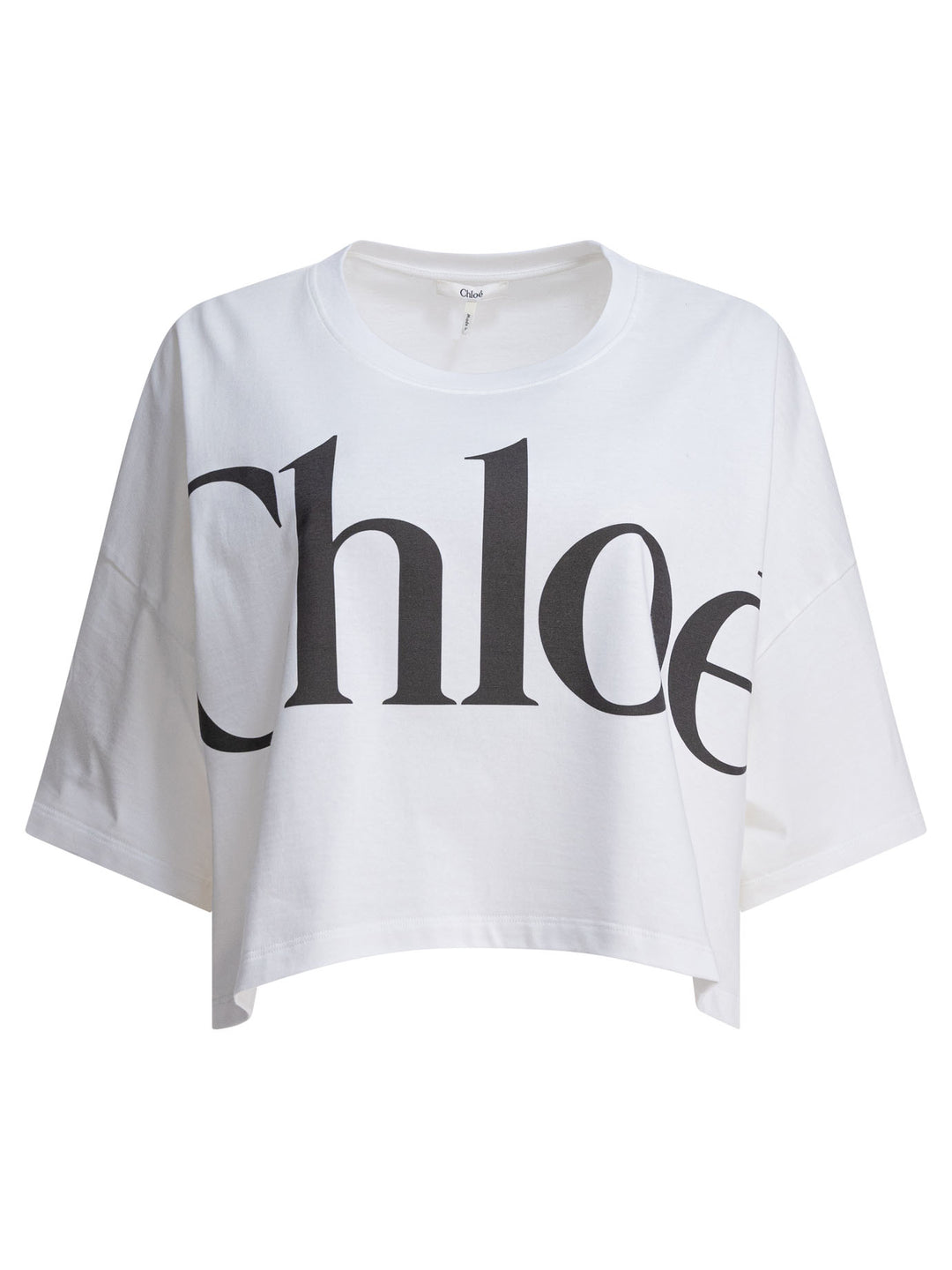 Chloé Boxy T-Shirt In Cotton Jersey T-shirts - White | 6a9df052d799d40d0245cae37f1ff559ba33bccf