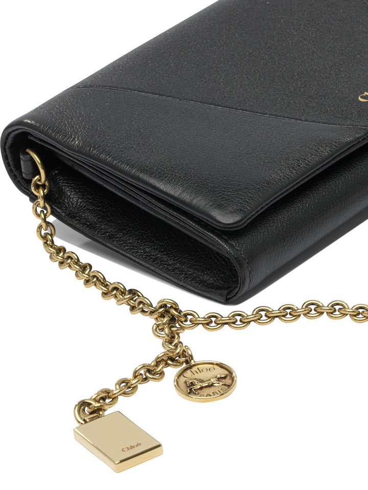 Chloé Chloé Spin Crossbody Bags - Black | 6975b1fd7fcfe2f64950c0564282898e673062c8